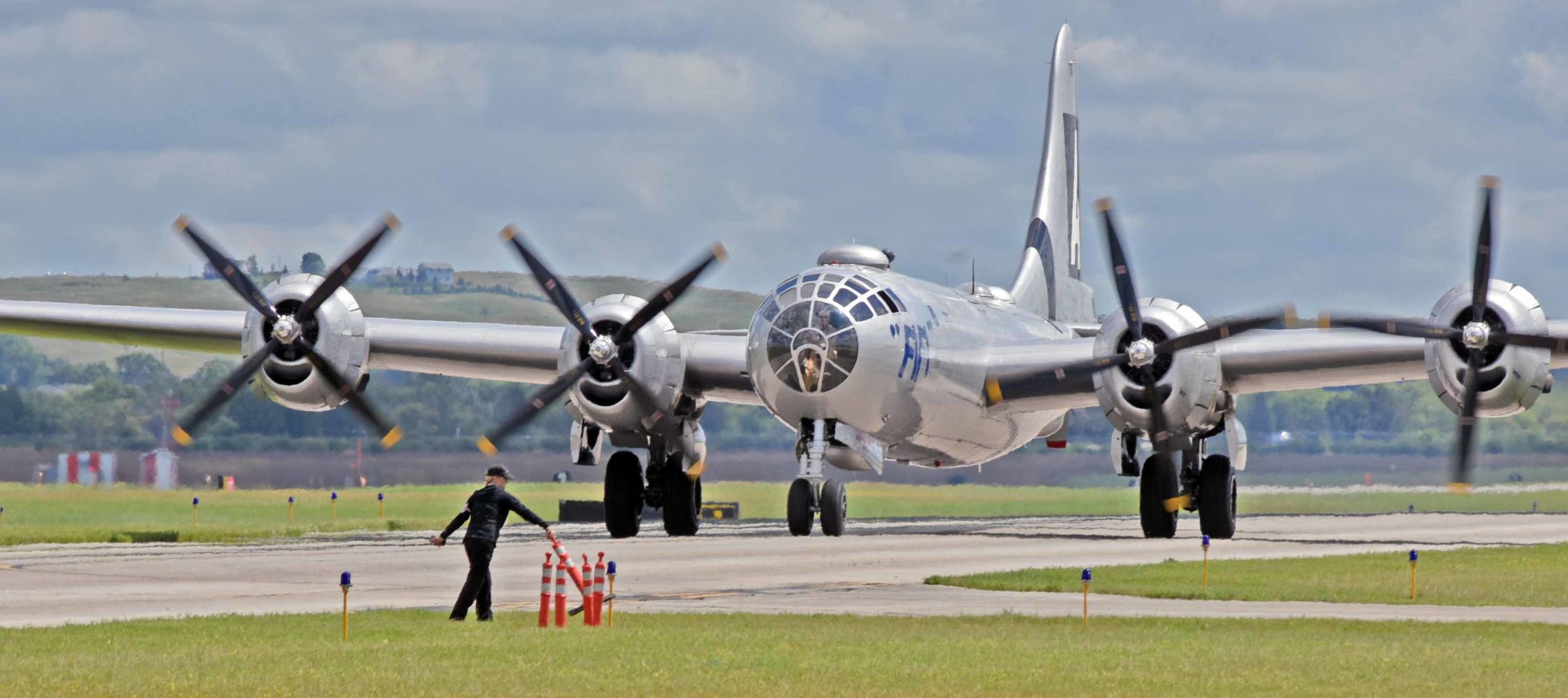 The Boeing B-29a bomber named "FiFi"